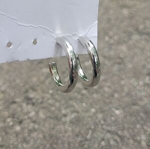 2 for $14! Silver Hoop Earrings NWOT